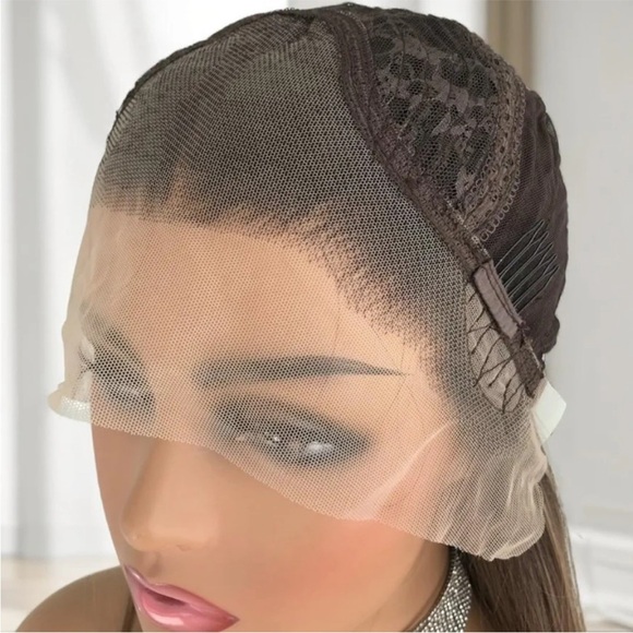 22” Ombre Blonde Straight Lace Front Wig NEW